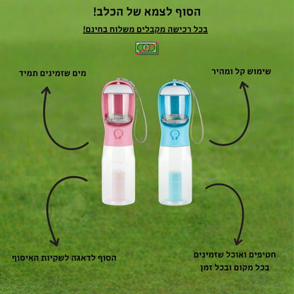 בקבוק הטיולים החכם מבית CleanyPet